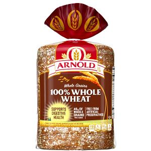 1 slice (38 g) Whole Grain 100% Whole Wheat Bread