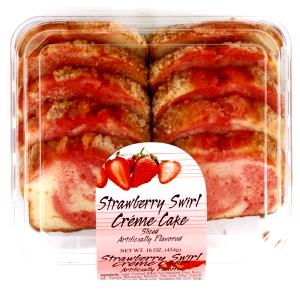 1 slice (45 g) Strawberry Swirl Creme Cake