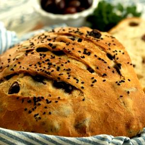 1 slice (48 g) Greek Olive Bread