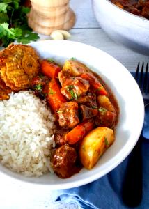 1 Slice (5" X 2" X 1") Puerto Rican Style Tongue Pot Roast (Lengua Al Caldero)