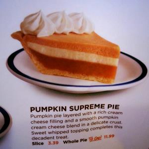 1 slice (7.1 oz) Pumpkin Supreme Pie