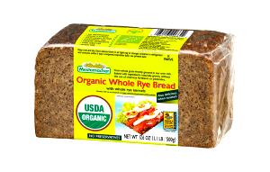 1 slice (72 g) Organic Whole Grain Rye Bread