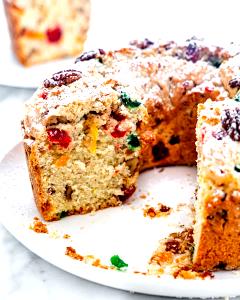 1 Slice Christmas Fruit Cake