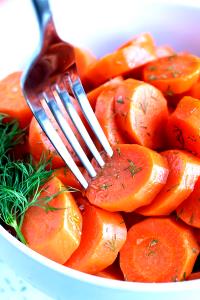 1 Slice Cooked Carrots (from Fresh, Fat Added in Cooking)