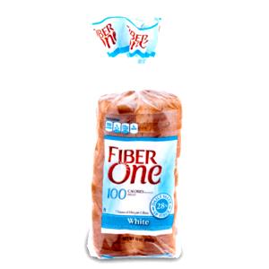 1 Slice Fiber Added White Bread