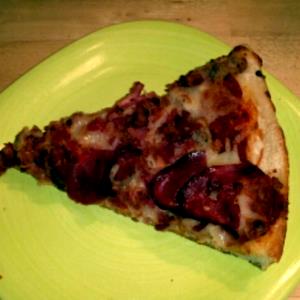 1 Slice Medium Meat Topper Traditional Crust Pizza