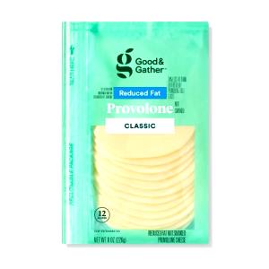 1 Slice Provolone Cheese, Slice, Reduced Fat