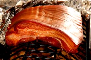 1 Slice Raw Bacon (Cured, Baked, Cooked)