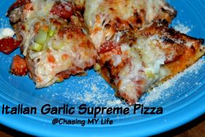 1 Slice Italian Garlic Supreme Pizza, Pan Crust