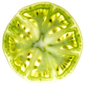 1 Slice Tomato, Green, Raw