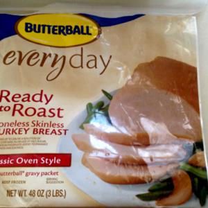 1 Slice Turkey Breast Lunchmeat, Thick Sliced, Smoked