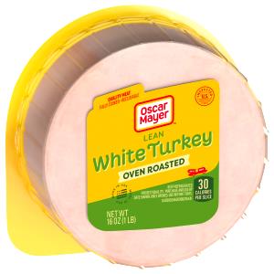 1 Slice White Chicken Breast Lunchmeat, Oven Roasted