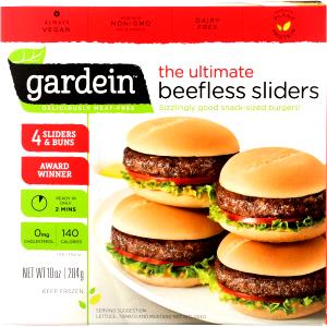 1 slider (71 g) Beefless Sliders