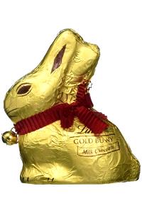 1 small bunny (10 g) Gold Chocolate Bunny