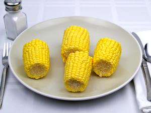 1 Small Ear (5-1/2" To 6-1/2" Long) Cooked White Corn (from Fresh)