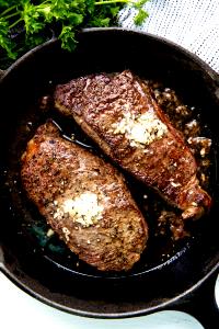 1 Small (yield After Cooking, Bone Removed) Fried Beef Steak