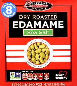 1 snack pack (22.5 g) Dry Roasted Edamame - Lightly Salted (Package)