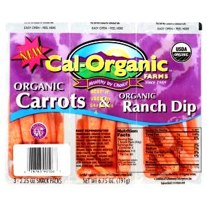 1 snack pack (3 oz) Carrot Dippers with Ranch Dip