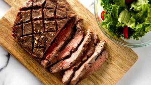 1 Steak Beef Round, Outside, Raw, Slf (London Broil)