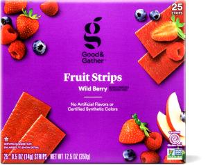 1 strip (14 g) 100% Fruit Strips - Wildberry