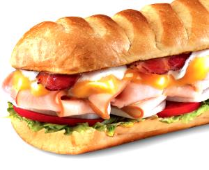 1 sub Turkey Bacon Ranch Wheat (Medium)