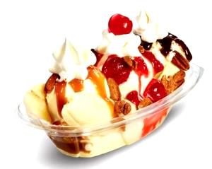 1 sundae (21.45 oz) Banana Split (3 Scoop)