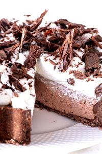 1 Surface Inch Chocolate Chiffon Pie