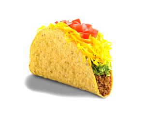 1 taco (125 g) The Del Taco (Crunchy)