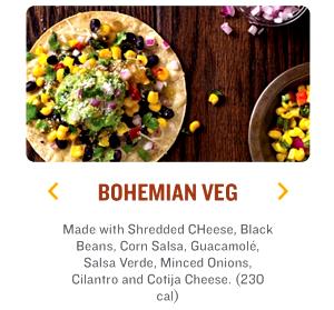 1 taco Bohemian Veg Taco