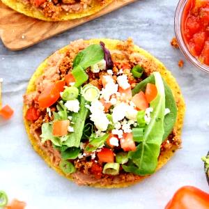 1 Taco Or Tostada Taco or Tostada with Chicken or Turkey, Lettuce, Tomato and Salsa