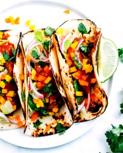 1 Taco Refried Bean Flour Soft Shell Taco