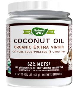 1 tbsp (14 g) Pure, Unrefined, Cold Pressed Coconut Oil 100% Organic Extra Virgin