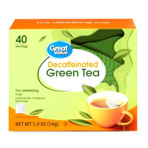 1 tea bag (1.9 g) Naturally Decaffeinated Tea Bags