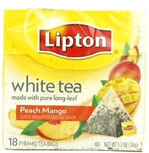 1 tea bag (2 g) Premium Pyramid White Tea With Island Mango & Peaches