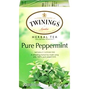 1 tea bag (6 oz) Peppermint Tea