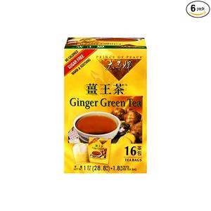 1 tea bag (8 oz) Green Ginger Tea