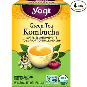 1 tea bag (8 oz) Green Tea Kombucha