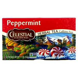 1 tea bag (8 oz) Peppermint Caffeine Free Herbal Tea