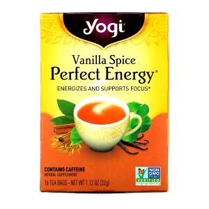 1 tea bag (makes 8 fl oz) Vanilla Spice Perfect Energy