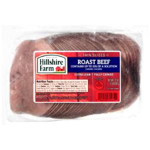 1 Thick Slice (approx 4-1/2" X 2-1/2" X 3/8") Roast Beef (Lean Only Eaten)