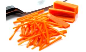 1 Thin Strip Or Stick Carrots