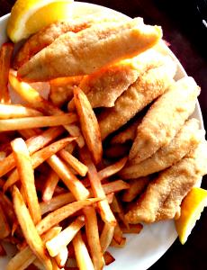 1 Tilapia Fillet Fried Battered Perch