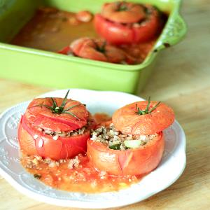 1 Tomato With Filling Stuffed Tomato with Rice and Meat