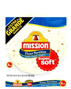 1 tortilla (100 g) Extra Grande Flour Tortillas