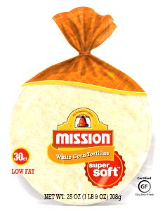 1 tortilla (24 g) Whole Grain Corn Tortillas