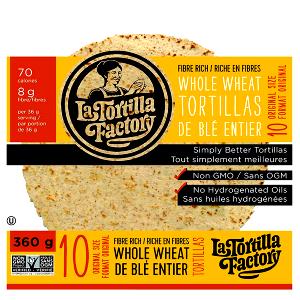 1 tortilla (36 g) Whole Wheat Low Carb & Low Fat Tortillas