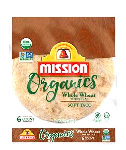 1 tortilla (36 g) Whole Wheat Organic Tortillas