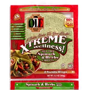 1 tortilla (45 g) Extreme Wellness Spinach & Herbs Tortilla Wraps