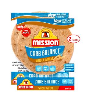 1 tortilla (49 g) 98% Fat Free Whole Wheat Tortillas