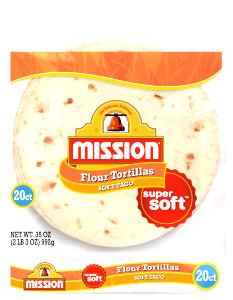 1 tortilla (49 g) Benita Medium Soft Flour Tortilla